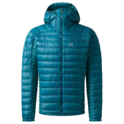 Geacă bărbați Haglöfs L.I.M Down Hood II albastru deschis Deep Teal/Mountain Teal