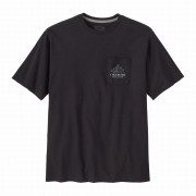 Tricou bărbați Patagonia M's Chouinard Crest Pocket Responsibili-Tee negru Ink Black