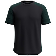 Tricou bărbați Smartwool M Active Mesh Short Sleeve negru/verde evergreen/black
