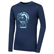 Tricou funcțional copii Sensor Merino DF Planet Deep Blue albastru închis Deep Blue