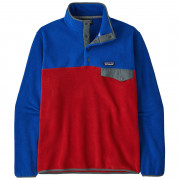 Hanorac bărbați Patagonia Synch Snap-T Pullover roșu/albastru