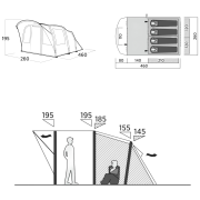 Cort de familie - 4 persoane Easy Camp Senja 4 Air