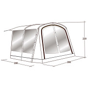 Anexă pentru cort Outwell Universal Awning Size 1