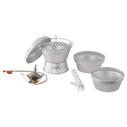 Set vase și arzător Easy Camp Storm Cooker & Stove set argintiu Silver