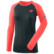 Tricou femei Dynafit Alpine Pro W L/S Tee negru/portocaliu blueberry HOT CORAL/1840