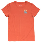 Tricou femei Devold Classic "Summit" Tee Wmn roșu CORAL