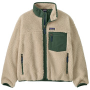Hanorac copii Patagonia K's Retro-X Jacket bej/verde Dark Natural w/Canopy Green