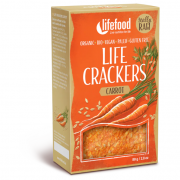 Crackers Lifefood LIFE CRACKERS Mrkvánky RAW BIO 80 g