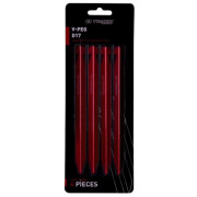 Set de cuie Trimm kolík V-PEG - D17 - sada 4 ks roșu bordo anodized