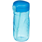 Sticlă Sistema Quick Flip Top s brčkem 520 ml albastru