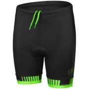 Pantaloni scurți de ciclism copii Etape Junior 2.0 negru/verde černá/zelená