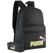 Rucsac urban Puma Phase Backpack Set negru/galben PUMA Black-Fizzy Light