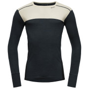 Tricou funcțional bărbați Devold Lauparen Merino 190 Shirt Man negru/alb RAW WHITE/INK/BLACK