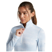 Tricou funcțional femei Icebreaker Women M 260 Tech Vertex LS HZ Chillwave