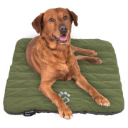Culcuș de călătorie Mountain Paws Packable Travel Dog Bed verde/gri Black
