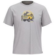 Tricou Smartwool Long Weekend Short Sleeve Graphic Tee gri light gray heather