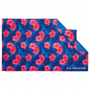 Prosop cu uscare rapidă LifeVenture Printed SoftFibre Trek Towel roz/albastru