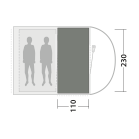 Covor pentru cort Outwell Cozy Carpet Sky 2