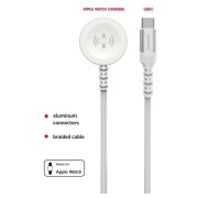 Cablul de încărcare și de date Swissten Wireless charging cable 2in1 for Apple Watch + USB-C 1,2 m