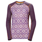 Tricou funcțional femei Helly Hansen W Lifa Merino Midw Gra Crew violet