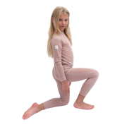 Lenjerie funcțională copii Sensor Merino Air Set Dusty Pink