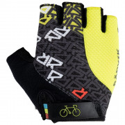 Mănuși de ciclism Radvik Runde negru/galben