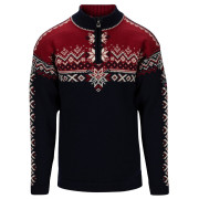 Pulover bărbați Dale of Norway 140th Anniversary Masc Sweater albastru închis Navy Redrose Offwhite