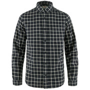 Cămașă bărbați Fjällräven Övik Flannel Shirt M albastru/alb Dark Navy-Chalk White