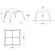 Tendă Outwell Wakefield Shelter M