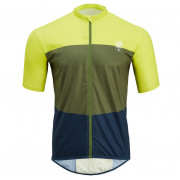Tricou de ciclism bărbați Silvini Turano Pro verde / albastru