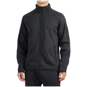Hanorac bărbați 4F Fleece M485 gri Deep Black Melange