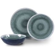 Set vase Kampa Aegean - 12 ks verde / albastru