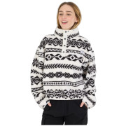 Hanorac femei Fundango Pacha Fleece Jacket alb/negru inka