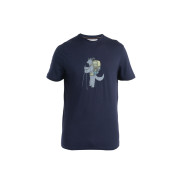 Tricou bărbați Icebreaker Men Merino 150 Tech Lite SS Tee Tech Head albastru închis Midnight Navy
