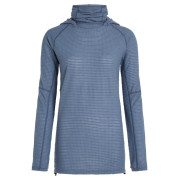 Hanorac femei Icebreaker Wom Mer 400 RealFleece Grid Pulover Hood albastru/gri Dawn