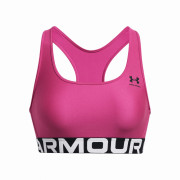 Bustieră Under Armour HG Authentics Mid Branded roz/negru