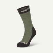 Șosete impermeabile SealSkinz Stanfield negru/verde Olive