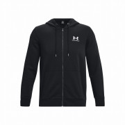 Hanorac bărbați Under Armour Essential Fleece FZ Hood negru Black/White