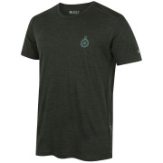 Tricou bărbați Zulu Merino Quest 160 Short Comfy verde închis dark green melange