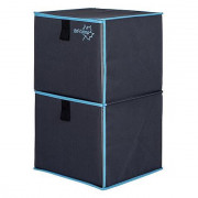 Dulap Bo-Camp Folding Cupboard 2 gri/albastru
