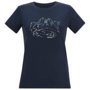 Tricou femei Regatta Womens Fingal Stretch albastru închis Navy