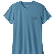Tricou femei Patagonia Women's Capilene® Cool Trail Shirt - Stratapeaks albastru Shore Blue