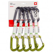 Set bulce echipate Ocún Hawk Qd Wire Bio-Dyn-Ring 15 Mm 10 Cm 5-Pack verde/gri