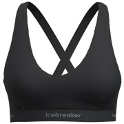 Bustieră Icebreaker W Mer 125 Cool-Lite Sprite Racerback Bra negru Black