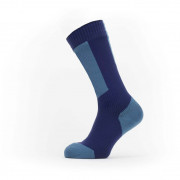 Șosete impermeabile SealSkinz Runton albastru/albastru deschis