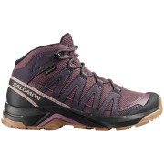 Încălțăminte femei Salomon X-Adventure Recon Mid Gore Tex roșu Huckleberry / Nine Iron / Shadow Gray