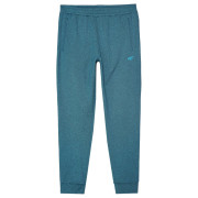 Pantaloni jogging bărbați 4F Trousers Fnk M682 albastru TEAL MELANGE