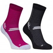 Șosete High Point Trek 4.0 Lady Socks (Double pack) negru/roz