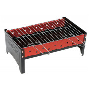 Grătar pe brichete de lemn Bo-Camp Barbecue Compact negru/roșu