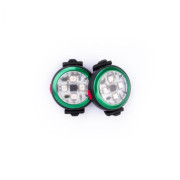 Lumină LED pentru câini Curli Luumi Safety LED Lights rechargeable verde închis